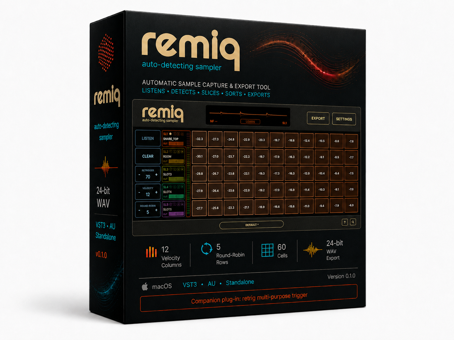 Remiq AD Sampler software box